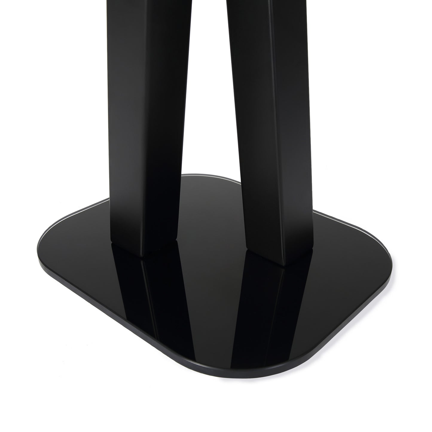 EXIMUS One Pair Fixed Height Universal Speaker Floor Stands - Black - 600 Series