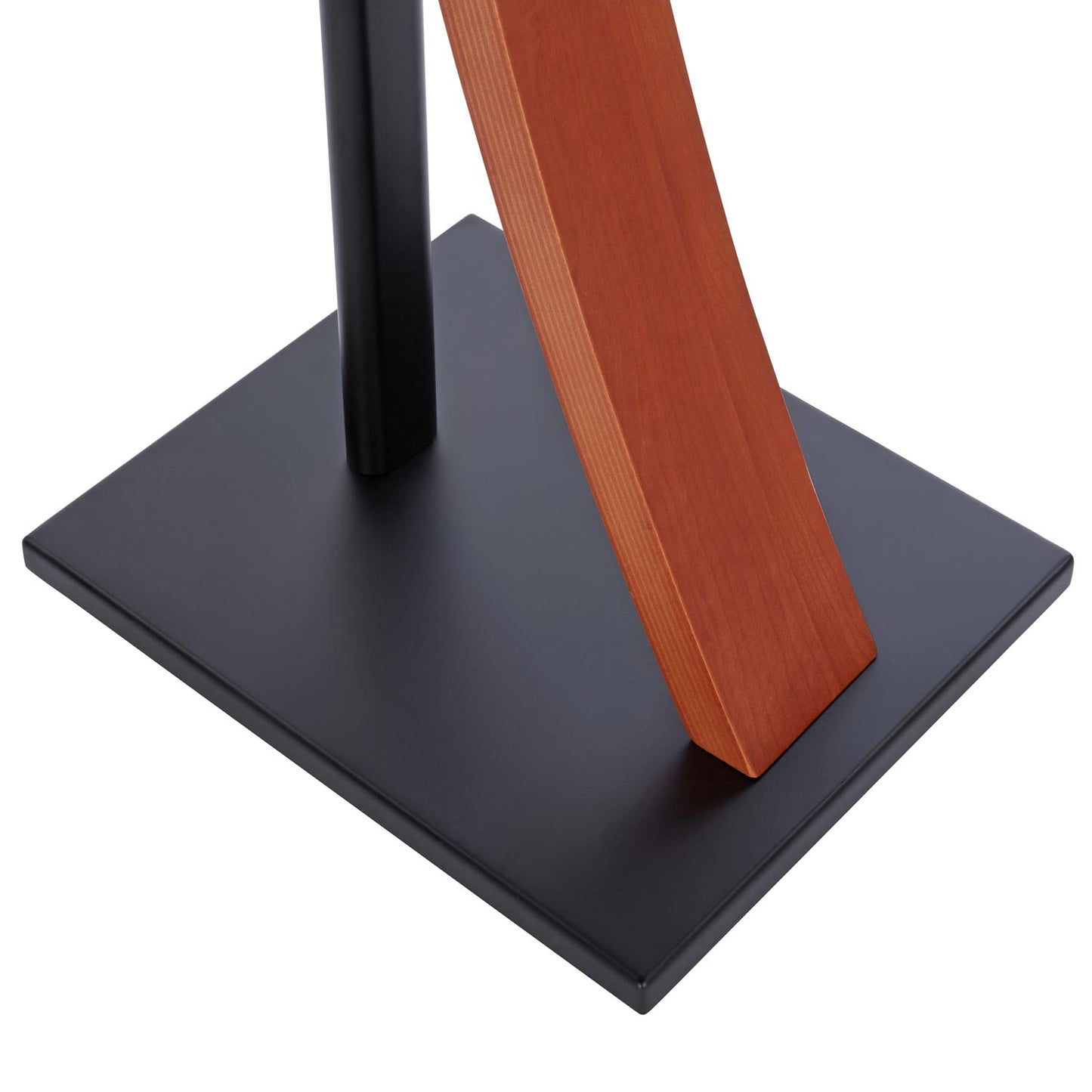 EXIMUS One Pair Fixed Height Universal Speaker Floor Stands with Real Wood - Cedar - 290 Series