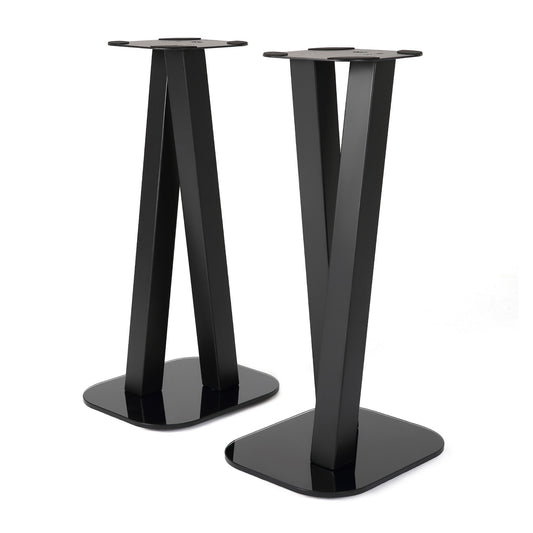 EXIMUS One Pair Fixed Height Universal Speaker Floor Stands - Black - 600 Series