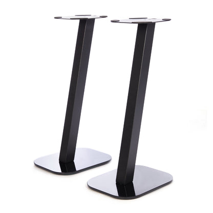 EXIMUS One Pair Fixed Height Universal Speaker Floor Stands - Black - 610 Series