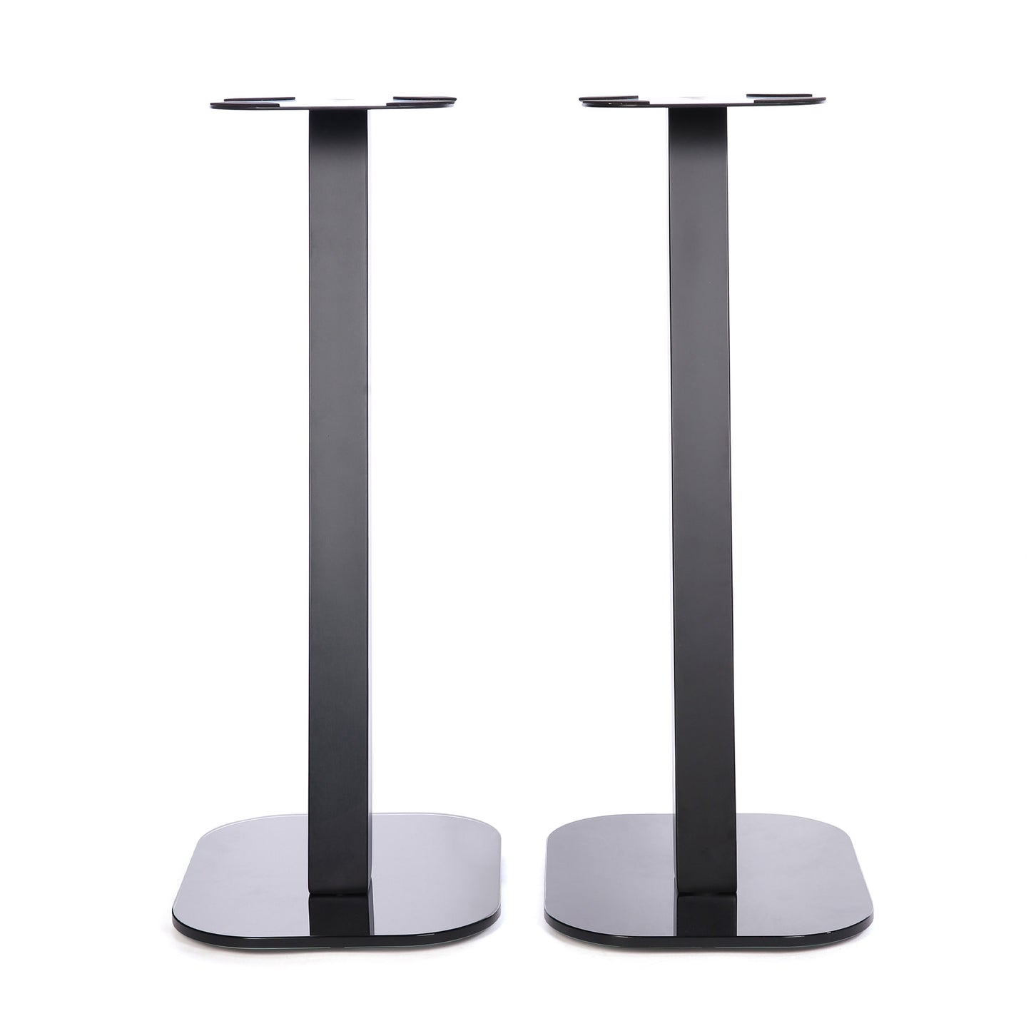 EXIMUS One Pair Fixed Height Universal Speaker Floor Stands - Black - 610 Series
