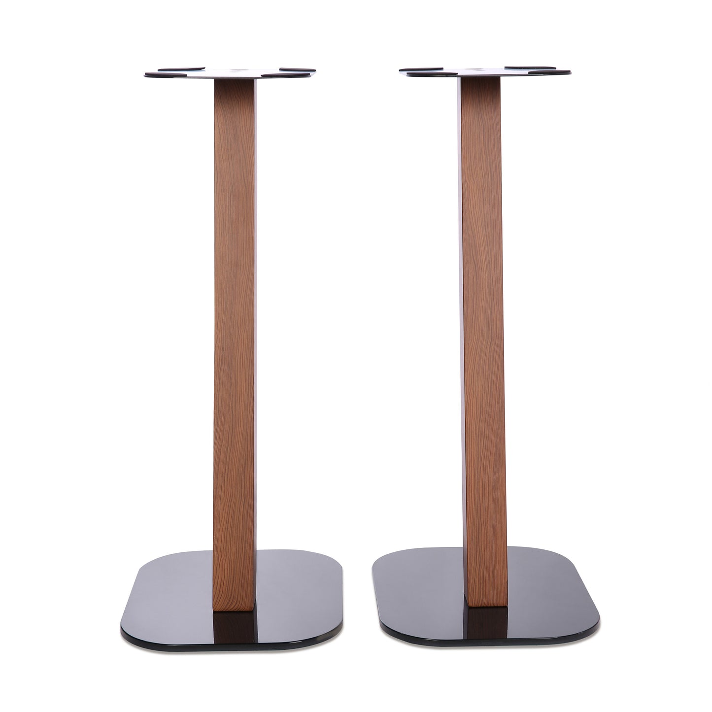EXIMUS One Pair Fixed Height Universal Speaker Floor Stands - Cedar - 610 Series