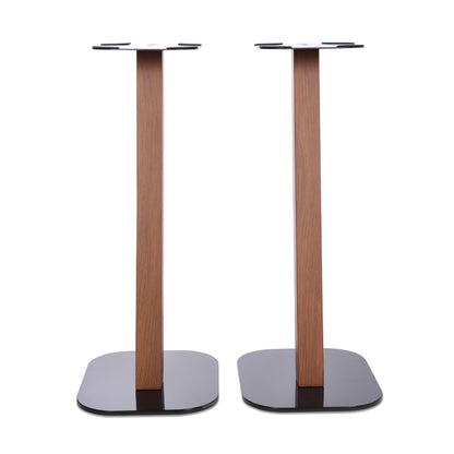 EXIMUS One Pair Fixed Height Universal Speaker Floor Stands - Cedar - 610 Series