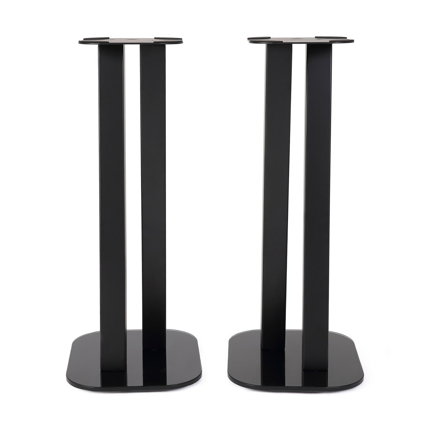 EXIMUS One Pair Fixed Height Universal Speaker Floor Stands - Black - 600 Series