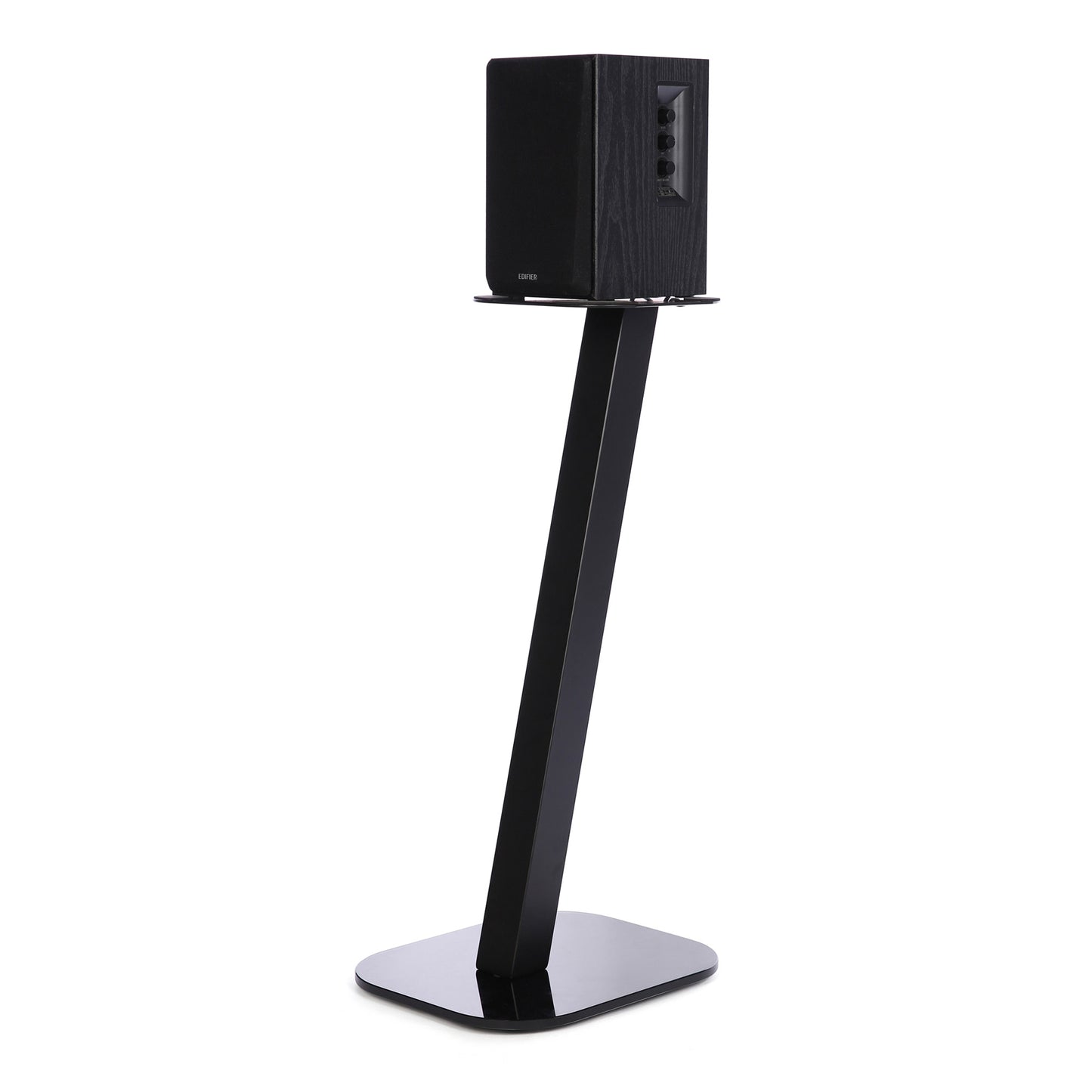 EXIMUS One Pair Fixed Height Universal Speaker Floor Stands - Black - 610 Series