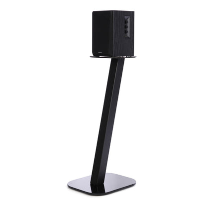 EXIMUS One Pair Fixed Height Universal Speaker Floor Stands - Black - 610 Series