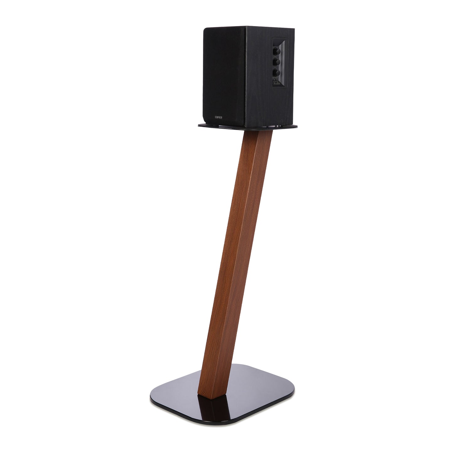 EXIMUS One Pair Fixed Height Universal Speaker Floor Stands - Cedar - 610 Series