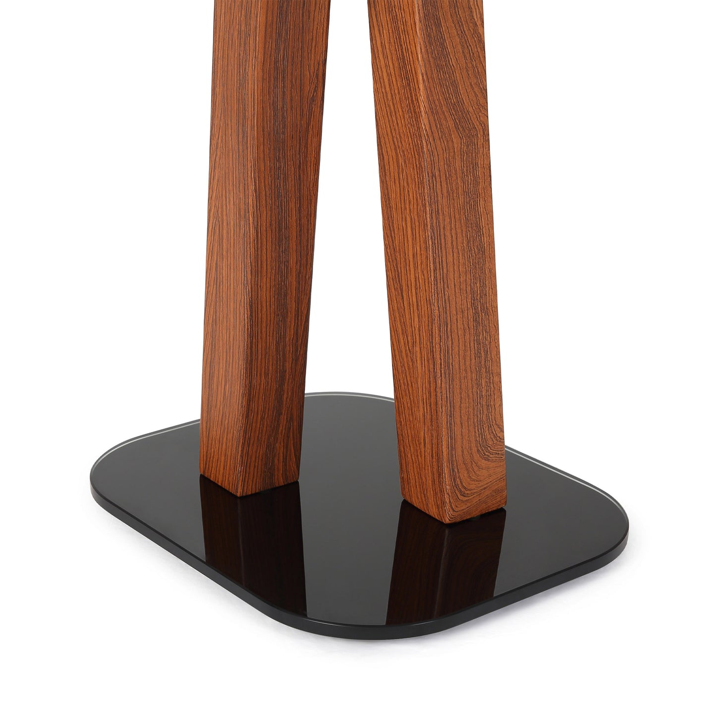 EXIMUS One Pair Fixed Height Universal Speaker Floor Stands - Cedar - 600 Series