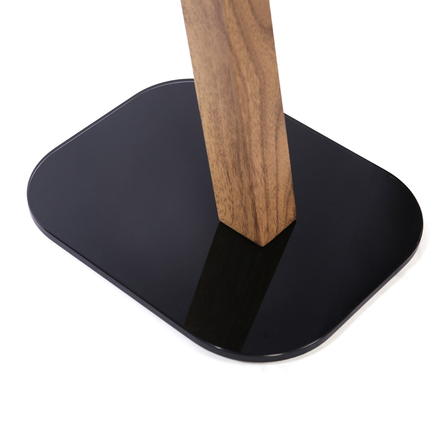 EXIMUS One Pair Fixed Height Universal Speaker Floor Stands - Oak - 610 Series