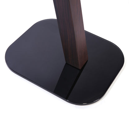 EXIMUS One Pair Fixed Height Universal Speaker Floor Stands - Espresso - 610 Series