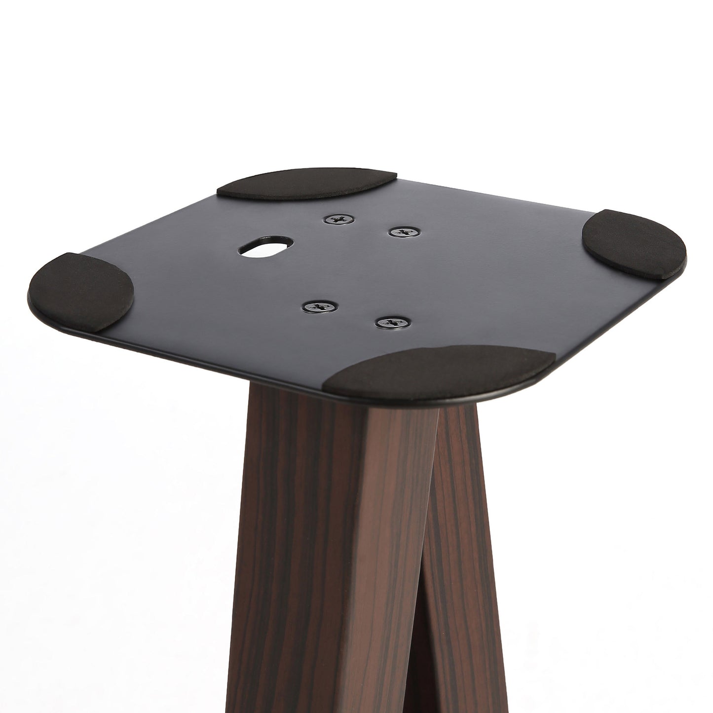 EXIMUS One Pair Fixed Height Universal Speaker Floor Stands - Espresso - 600 Series