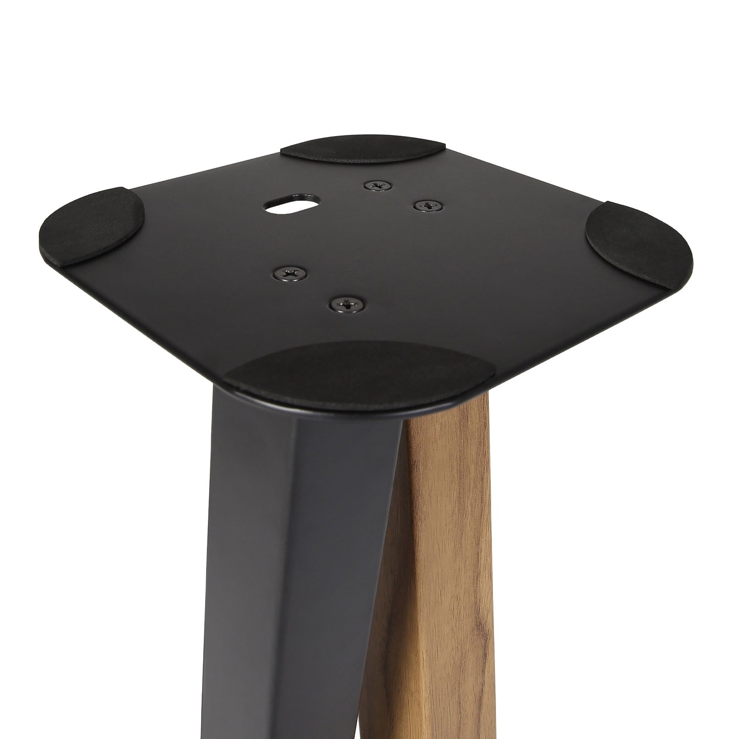 EXIMUS One Pair Fixed Height Universal Speaker Floor Stands - Oak Black - 600 Series