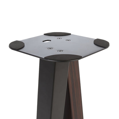EXIMUS One Pair Fixed Height Universal Speaker Floor Stands - Espresso Black - 600 Series