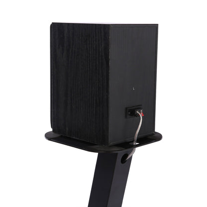 EXIMUS One Pair Fixed Height Universal Speaker Floor Stands - Black - 610 Series