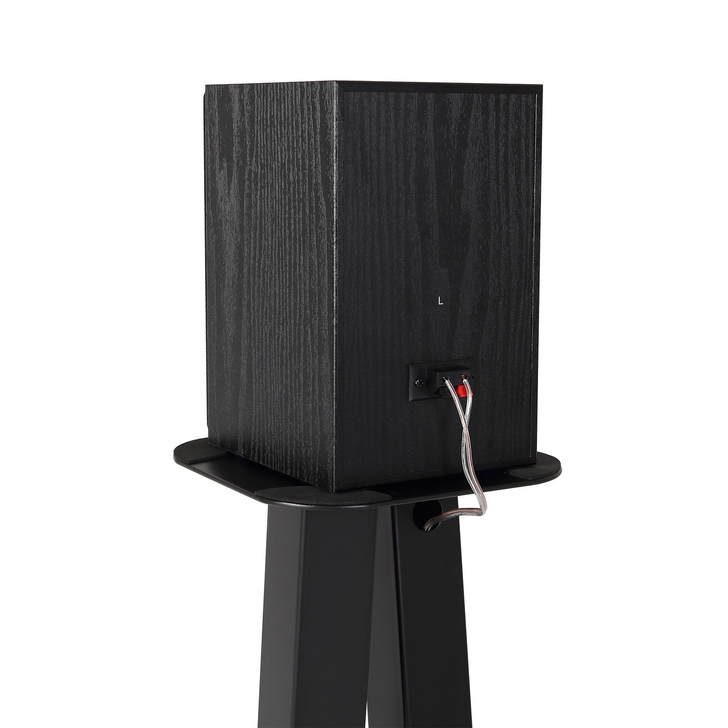 EXIMUS One Pair Fixed Height Universal Speaker Floor Stands - Black - 600 Series