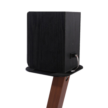 EXIMUS One Pair Fixed Height Universal Speaker Floor Stands - Cedar - 610 Series